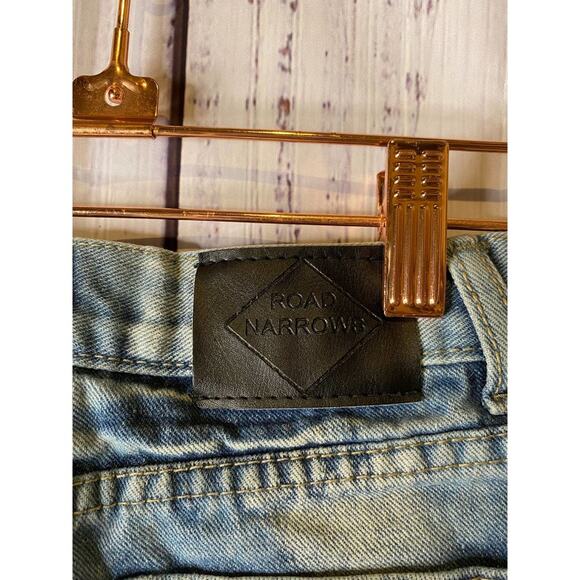 Road Narrows Blue Jean Shorts Boys Sz 5 - Picture 6 of 8